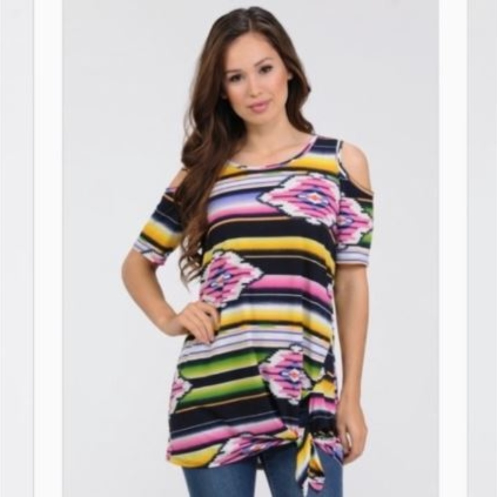 (NEW) Aztec Cold Shoulder